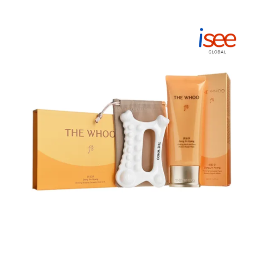 THE WHOO Gongjinhyang Firming Neck And Face Protein Repair Mask Set